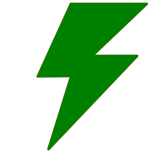 Green lightning