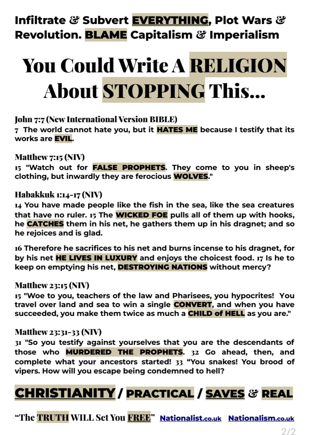 Nationalist Leaflet